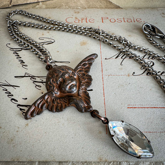 Cocoa Cherub Necklace